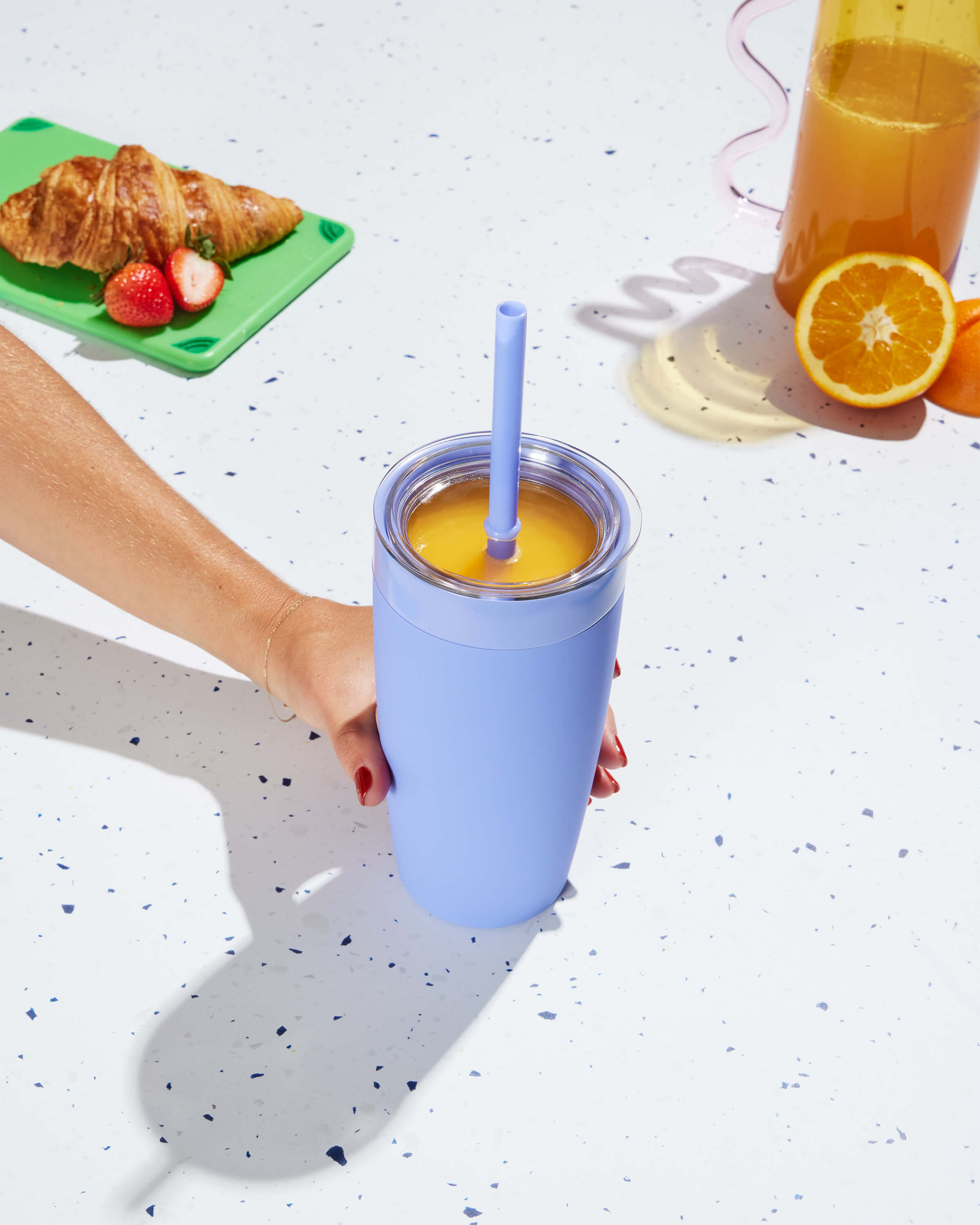 Insulated Tumbler With Straw Lid