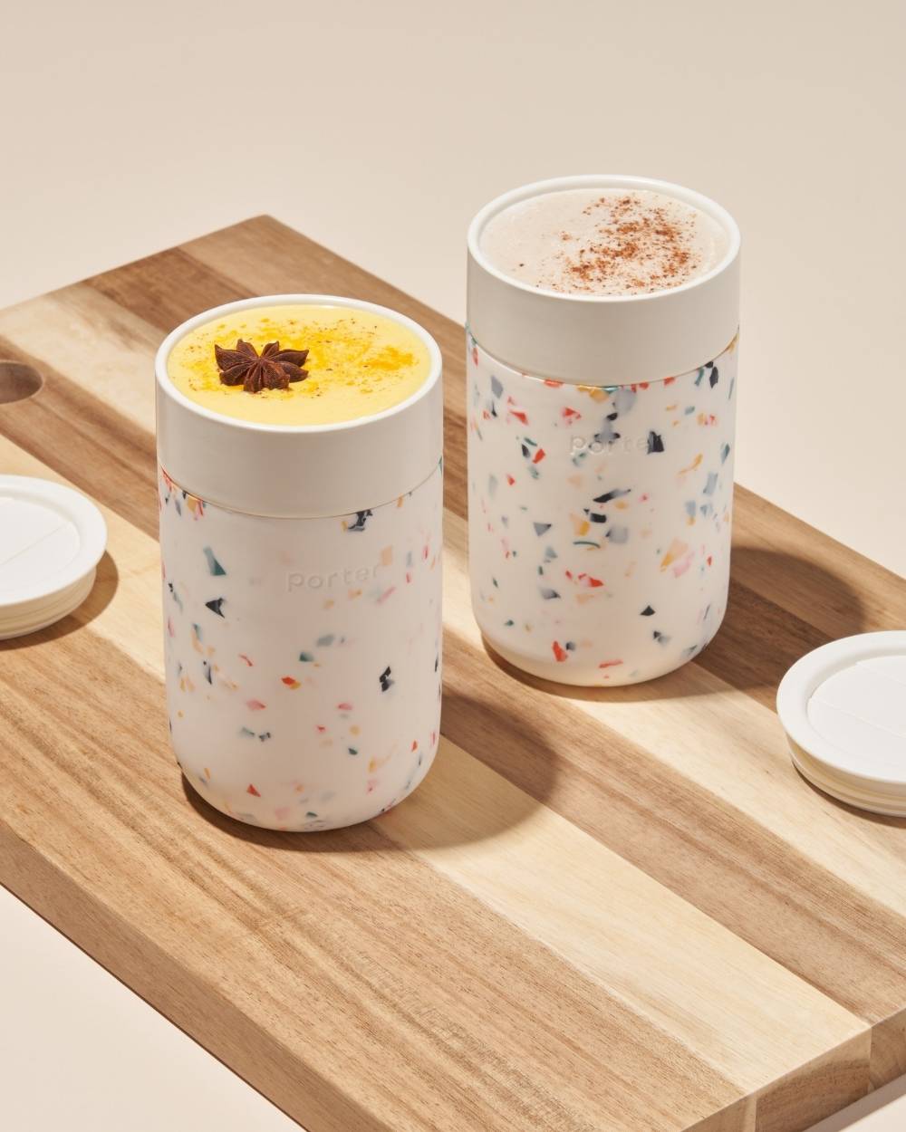 Portable Ceramic Mug With Drink Through Lid | W&P