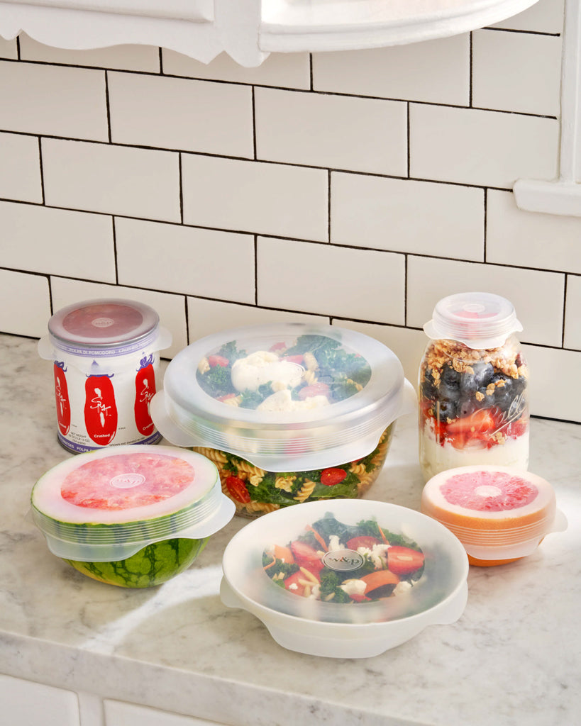 Improvements 4-piece Locking Food Storage Containers w/Flexible Lids -  21590075