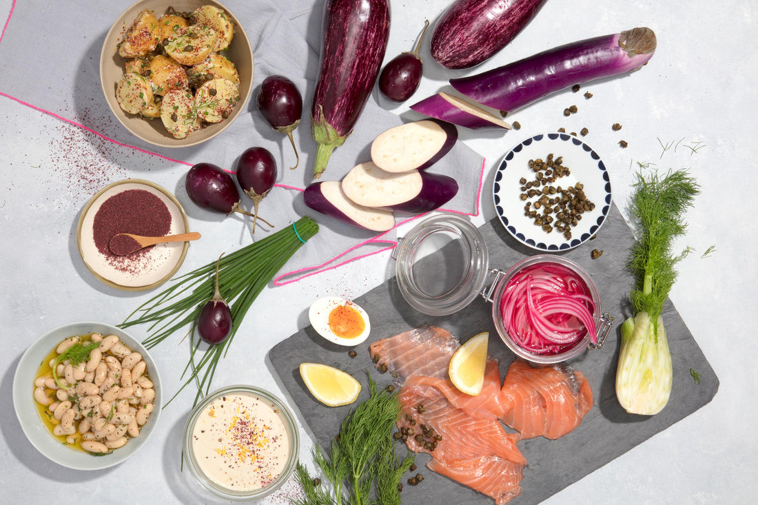 LUNCH! Week 9: White Beans + Smoked Salmon + Eggplant