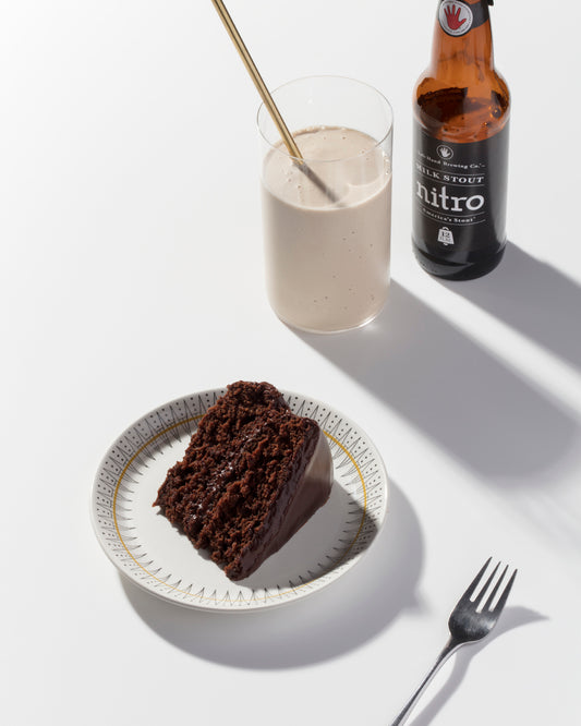 Chocolate Devil's Food Cake with Mini Stout Milkshakes