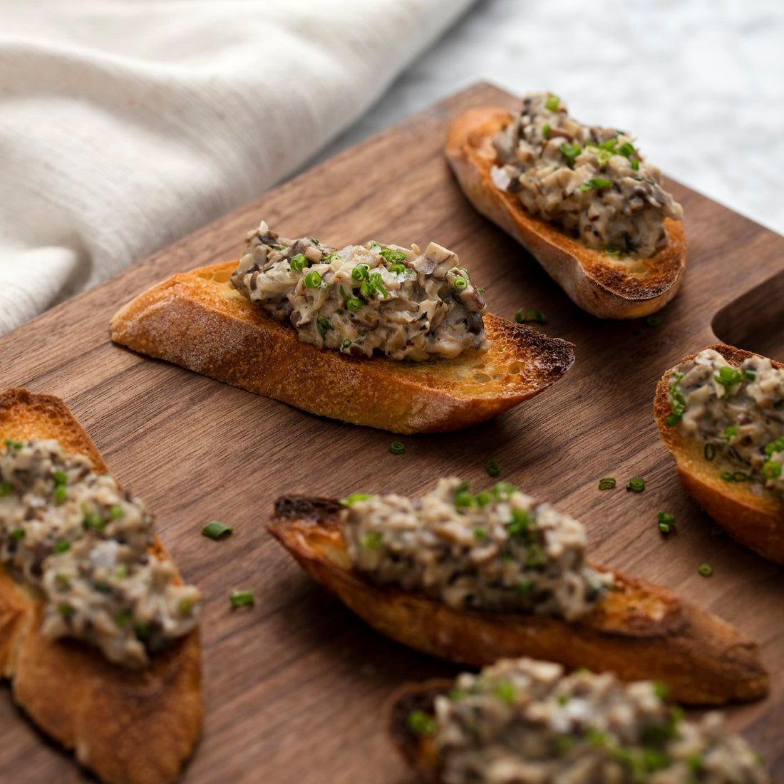 Wild Mushroom Toast with Cream and Thyme