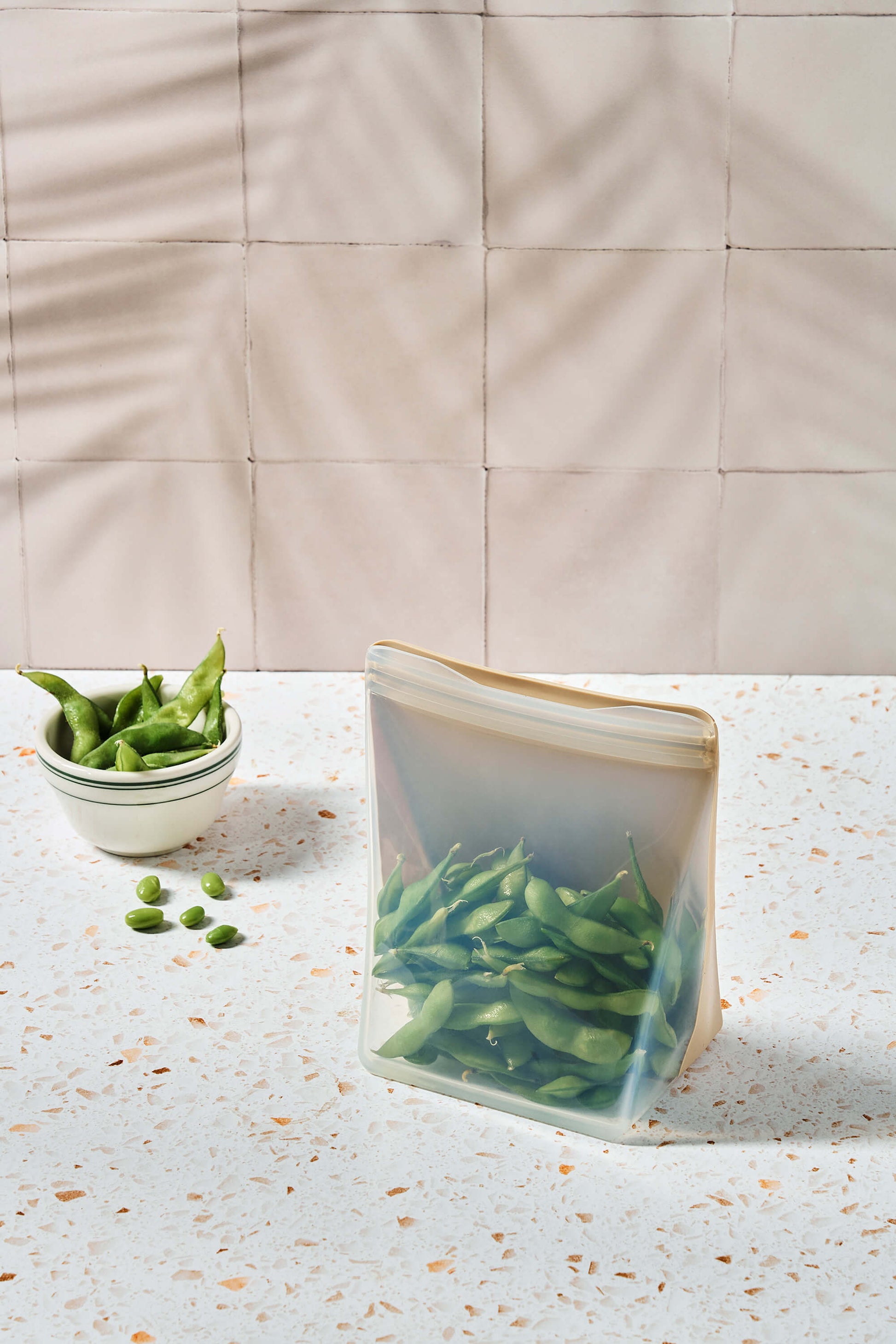 Silicone Reusable Stand-Up Food Storage Bag W&P - Main Image