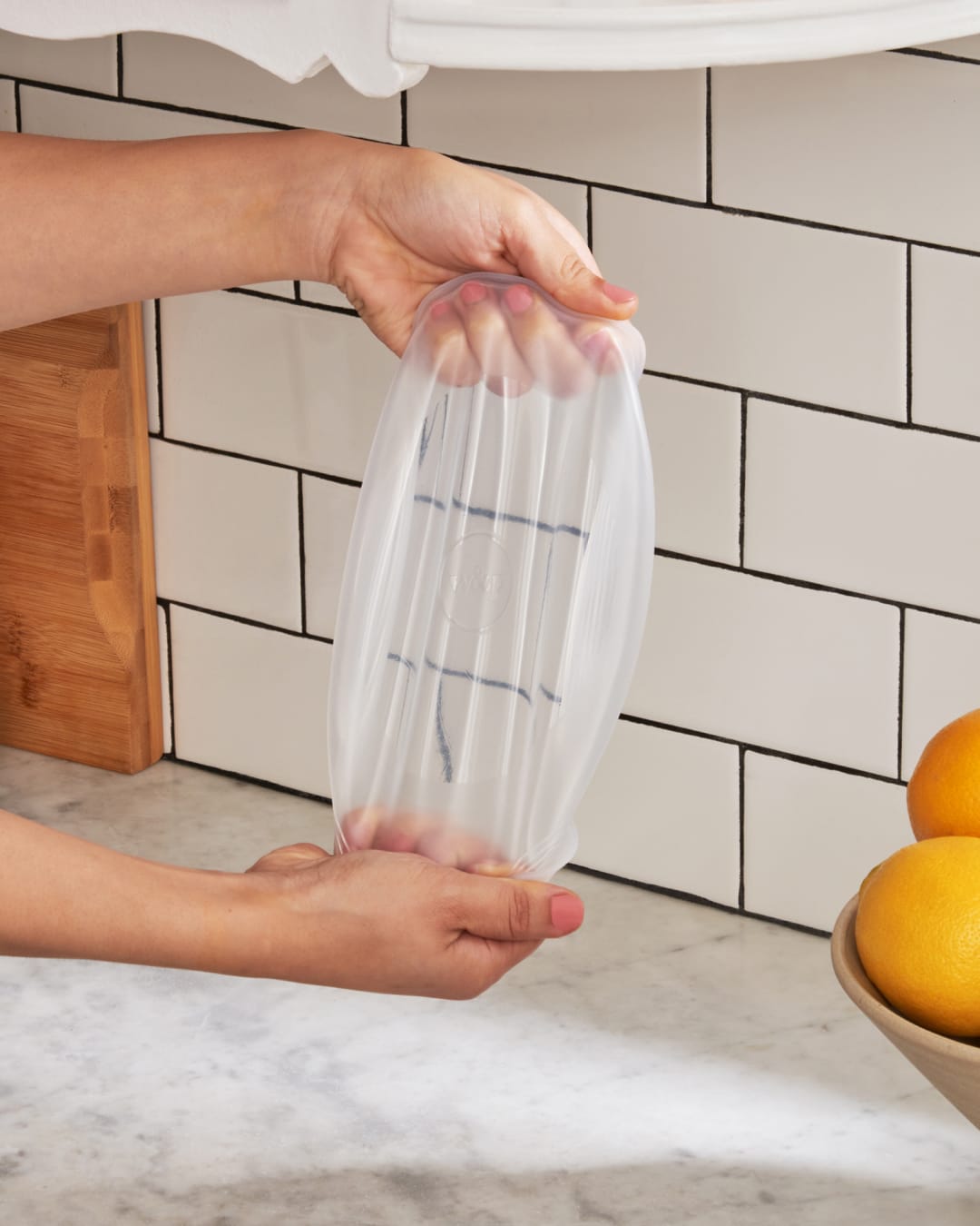 3-Piece Reusable Round Stretch Lids (2 Pack)