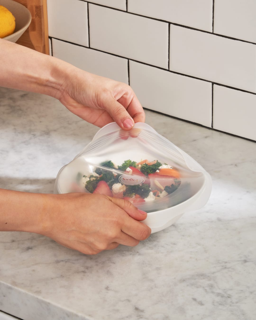 3-Piece Reusable Round Stretch Lids (2 Pack)