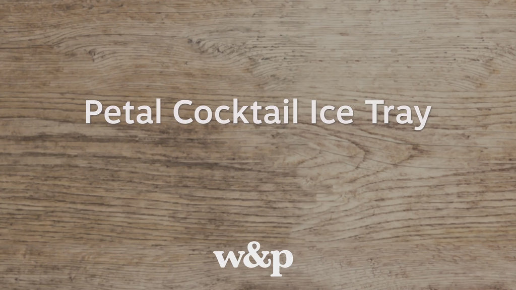 Petal Cocktail Ice Mold in Charcoal : W & P Design - Exit9 Gift Emporium