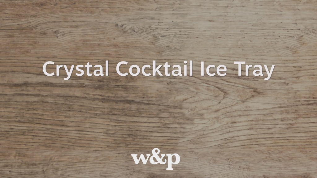 W&P Crystal Ice Tray, Perfect Etched Large Cubes, Slow Melting for