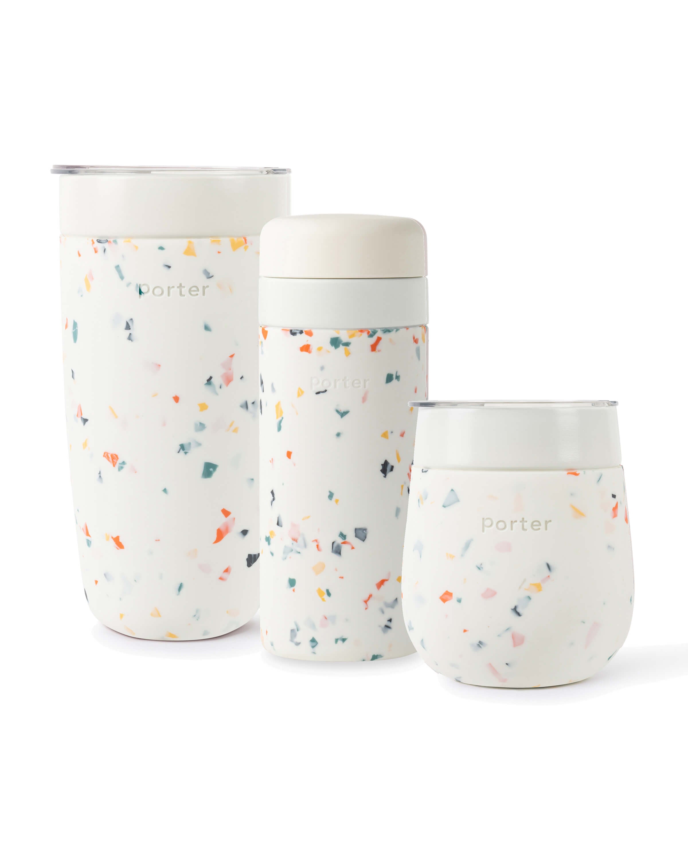 Porter Ceramic Travel Mug / Terrazzo Cream