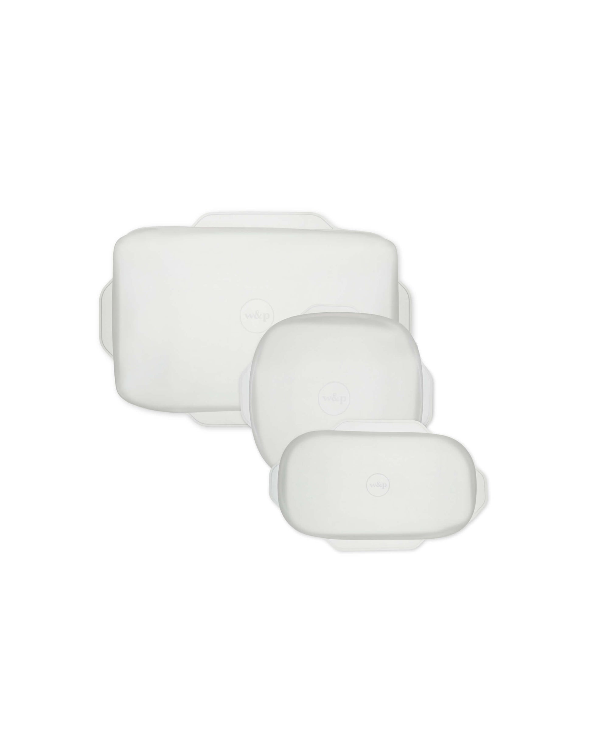 W&P Reusable Silicone Stretch Lids - Set Of 6 Clear Lids For Bowls & Containers